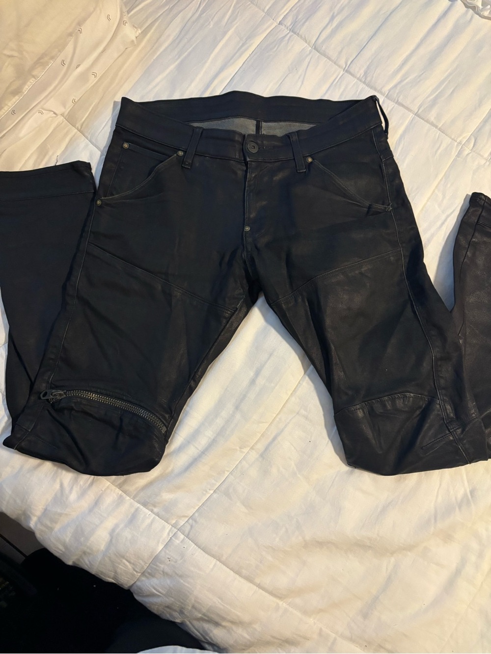 G-Star Black Slim Moto Jeans